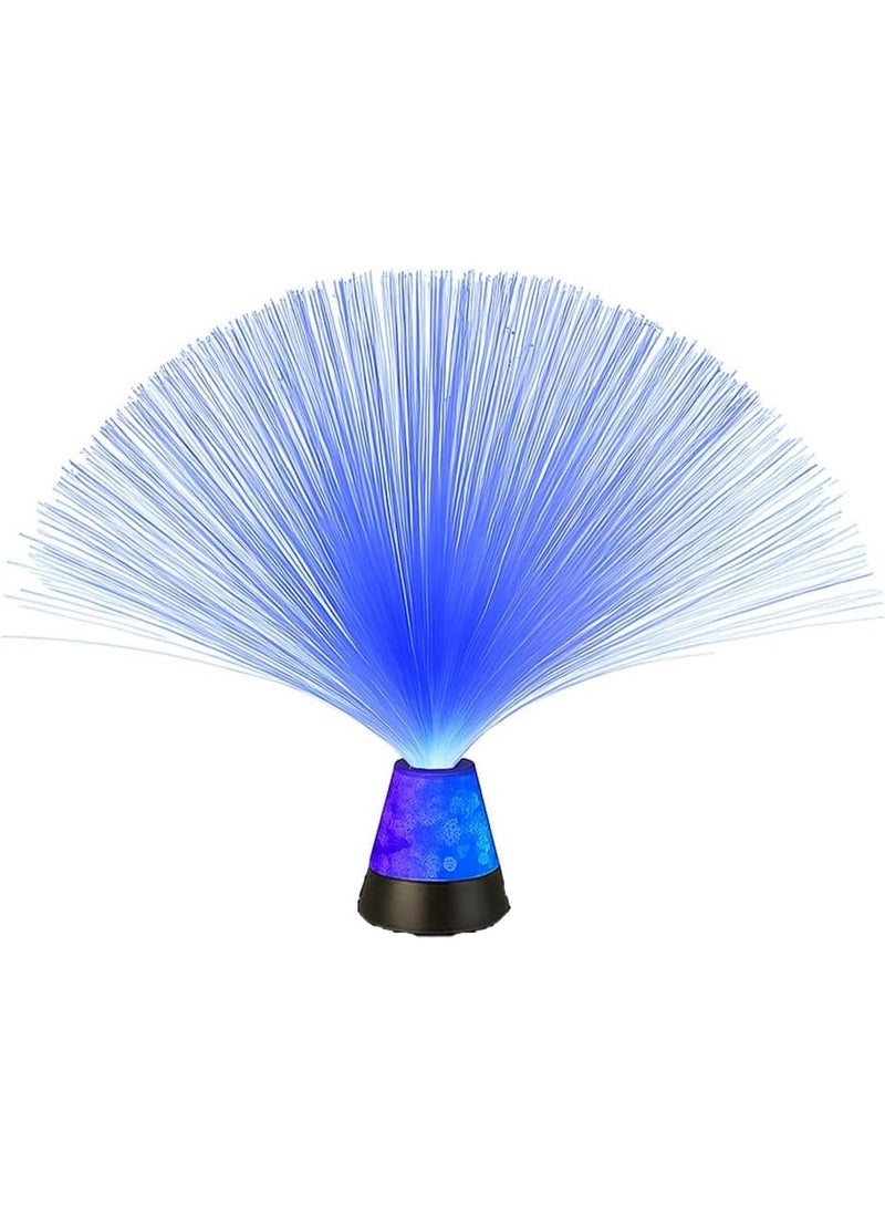 abley's Fiber Optic LED Mood Lamp with Color Changing Crystal Base, Sensory Light for Relaxation, Multi-Color - Image 1